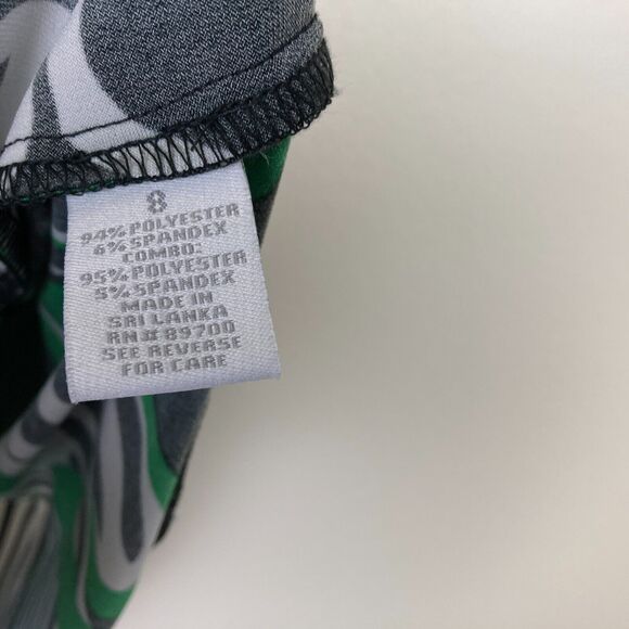 Dressbarn A-Line Shift Dress Women's Size 8 Stretch Halter Neck Artsy Vibrant - Picture 4 of 6